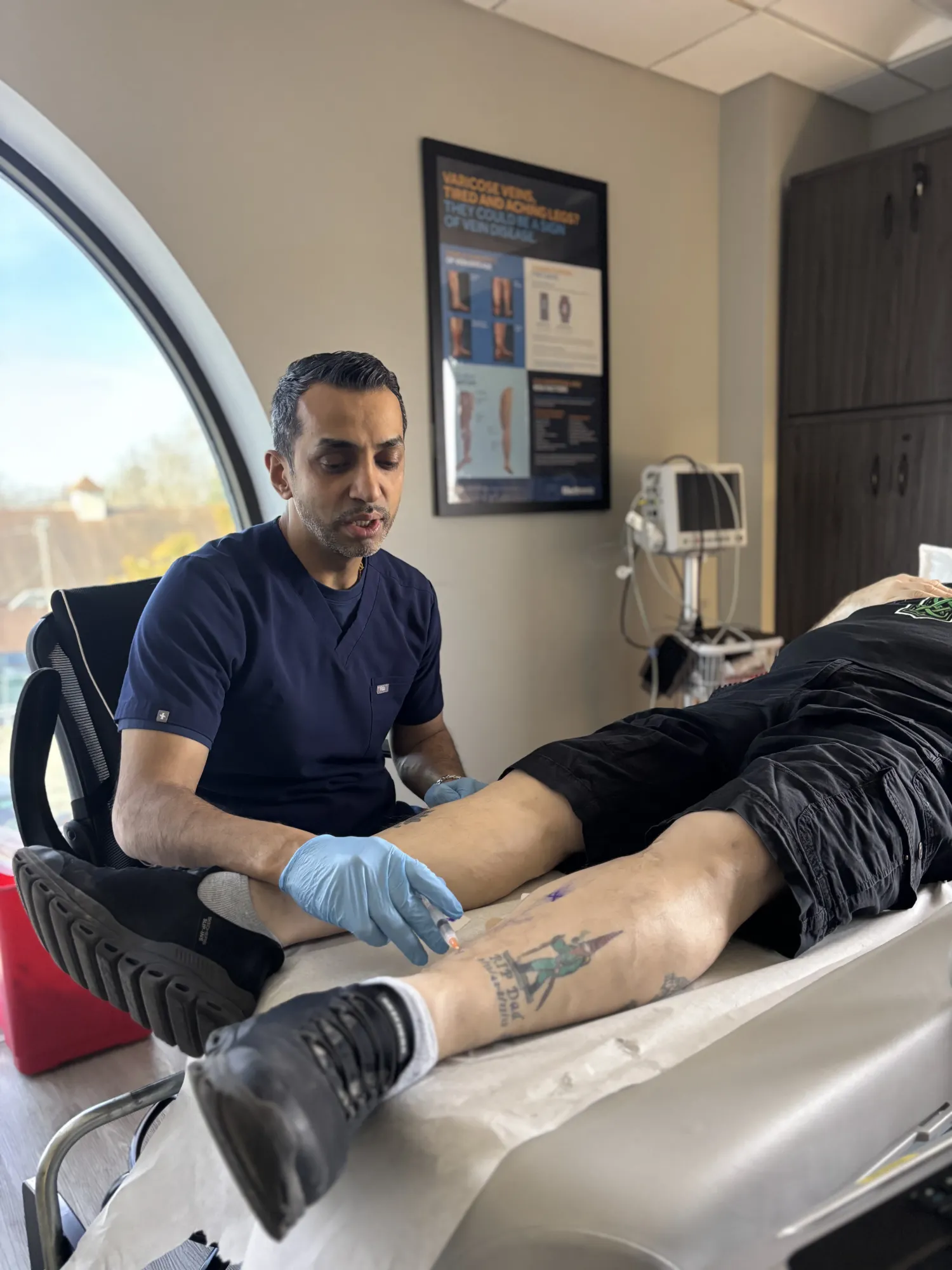 Venous compression therapy consultation at Vein Center Doctor